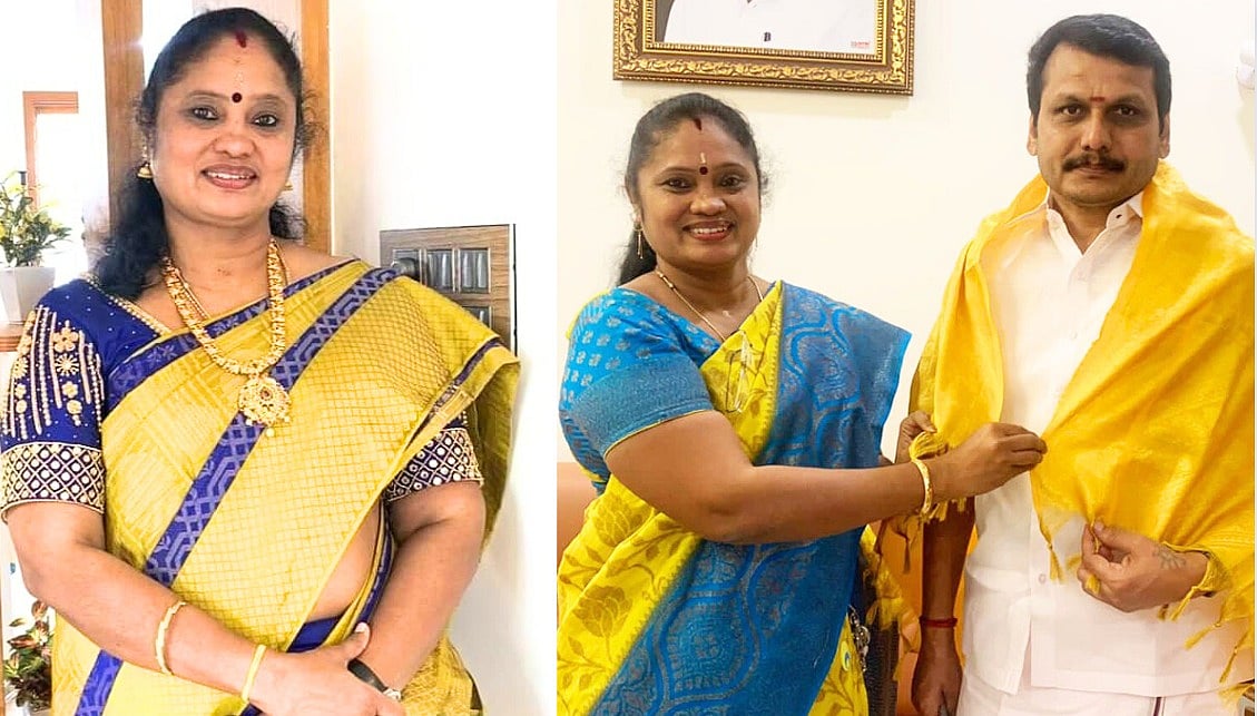 `செந்தில் பாலாஜி கைதானதும் திமுக-வில் ஓரங்கட்டப்பட்டேன்..' - மீண்டும் பாஜக-வில் இணைந்த பெண் நிர்வாகி