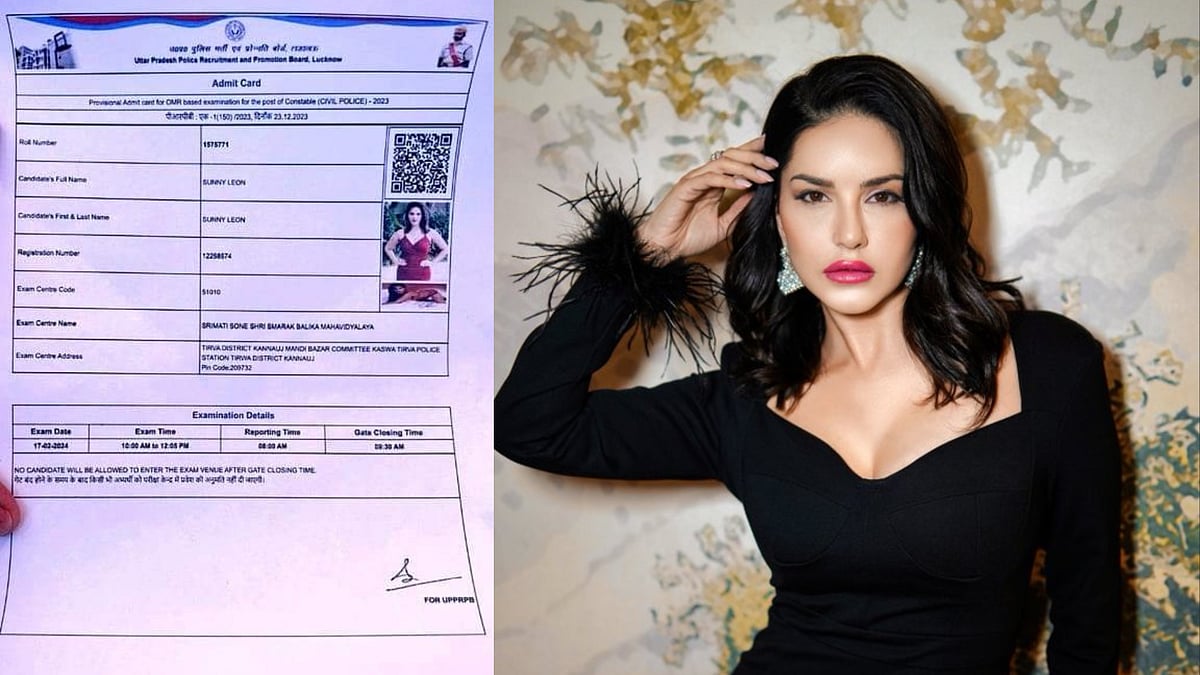 காவல்துறை தேர்வில் சன்னி லியோனுக்கு ஹால் டிக்கெட்? - வைரலான புகைப்படம்... விளக்கமளித்த அதிகாரிகள்!