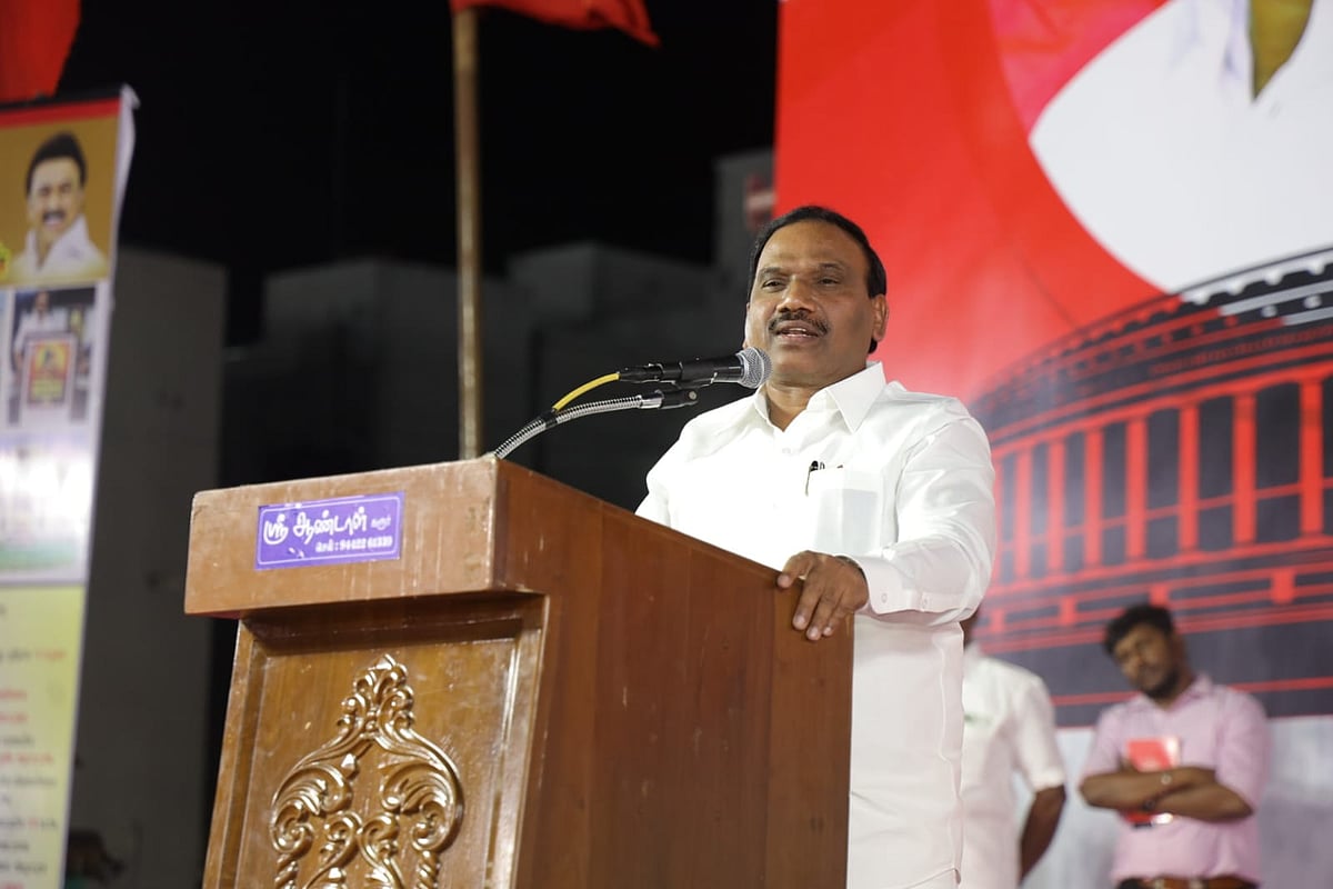 `2-ஜி வழக்கு; அண்ணாமலை 6,000 டேப்கள் வேண்டுமானாலும் வெளியிடட்டும்!' - ஆ.ராசா காட்டம்