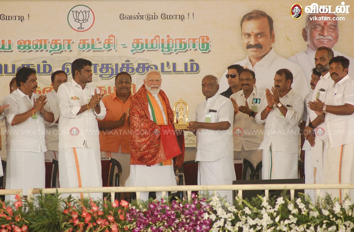 ``மோடி விஸ்வகுருவாக மாறிக்கொண்டிருக்கிறார்..!” - குமரி பாஜக பொதுக்கூட்டத்தில் அண்ணாமலை