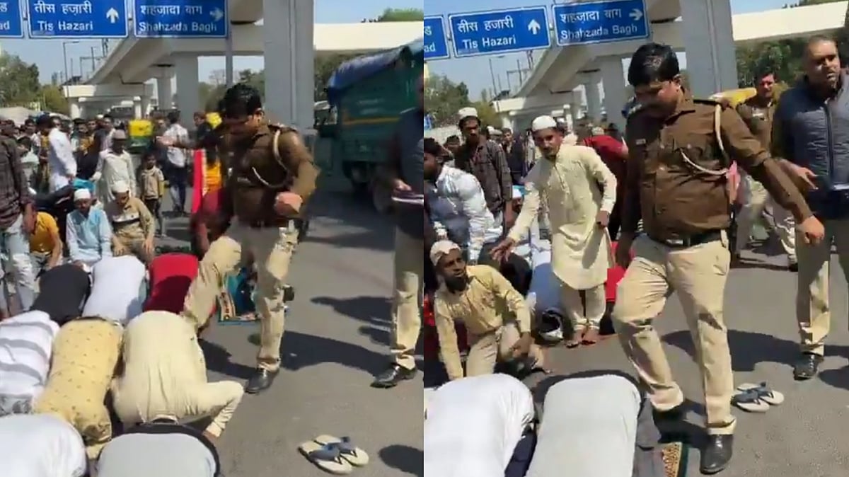 டெல்லி: மசூதியில் நெரிசலால் சாலையில் தொழுகை... இஸ்லாமியர்களை உதைத்த காவலர் சஸ்பெண்ட்