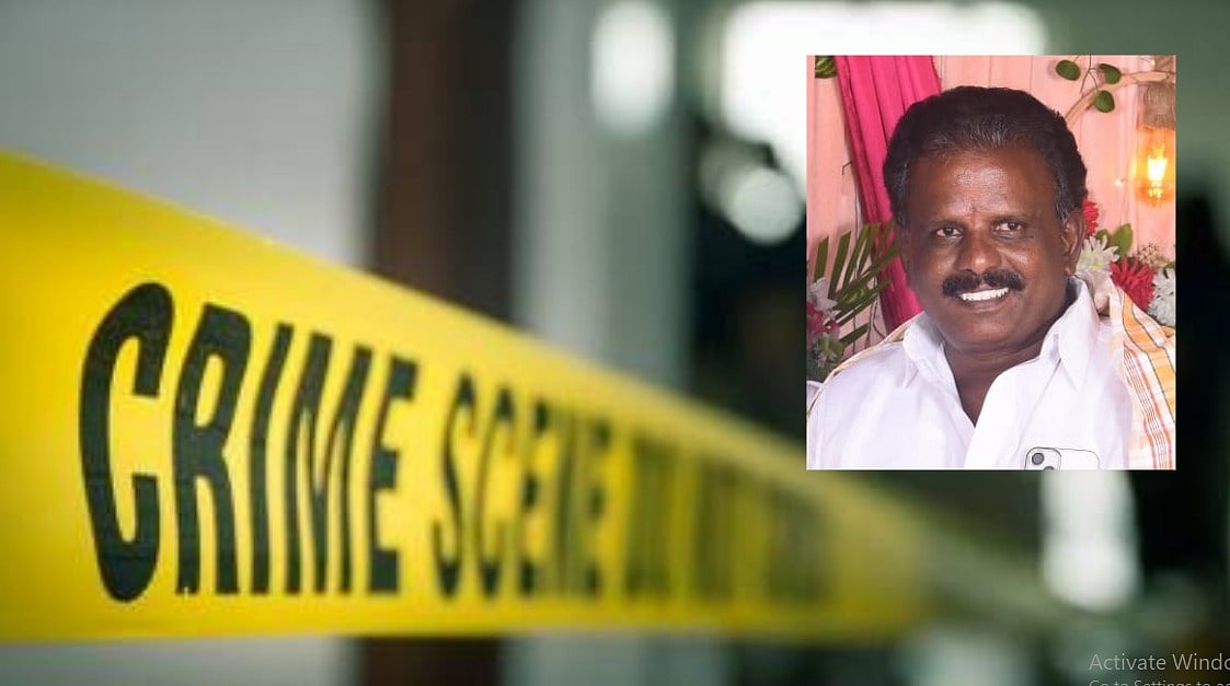 கார்மீது வீசப்பட்ட நாட்டு வெடிகுண்டுகள்; வெட்டி சாய்க்கப்பட்ட திமுக பிரமுகர் - வண்டலூரில் பரபரப்பு!