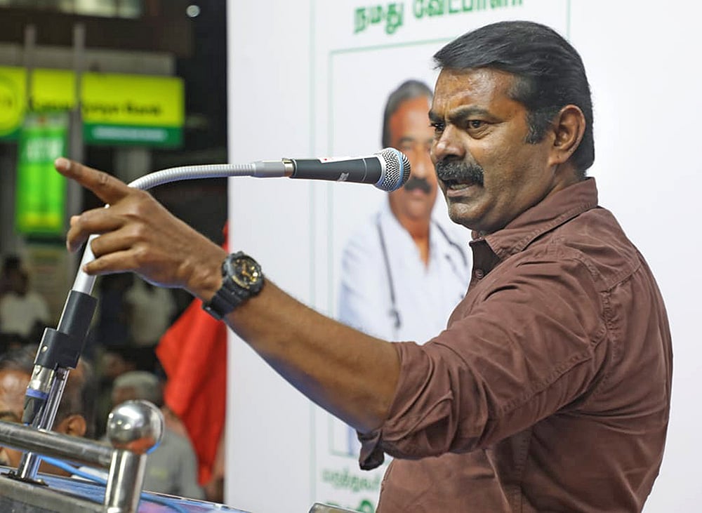 `மோதி பார்த்திடலாம்; எத்தனை நாள்களுக்கு காக்கி உடையில் இருப்பீர்கள்?’ - வருண் IPS-க்கு சீமான் கேள்வி