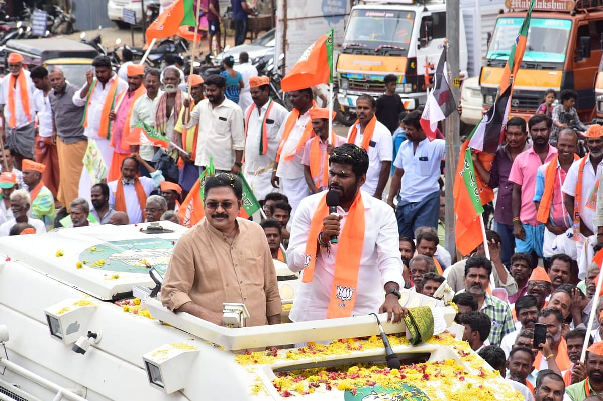 `ஊழல், குடும்ப ஆட்சியின் பிரஷரை குக்கர்தான் ரிலீஸ் செய்யப்போகிறது!' - தேனியில் அண்ணாமலை பேச்சு