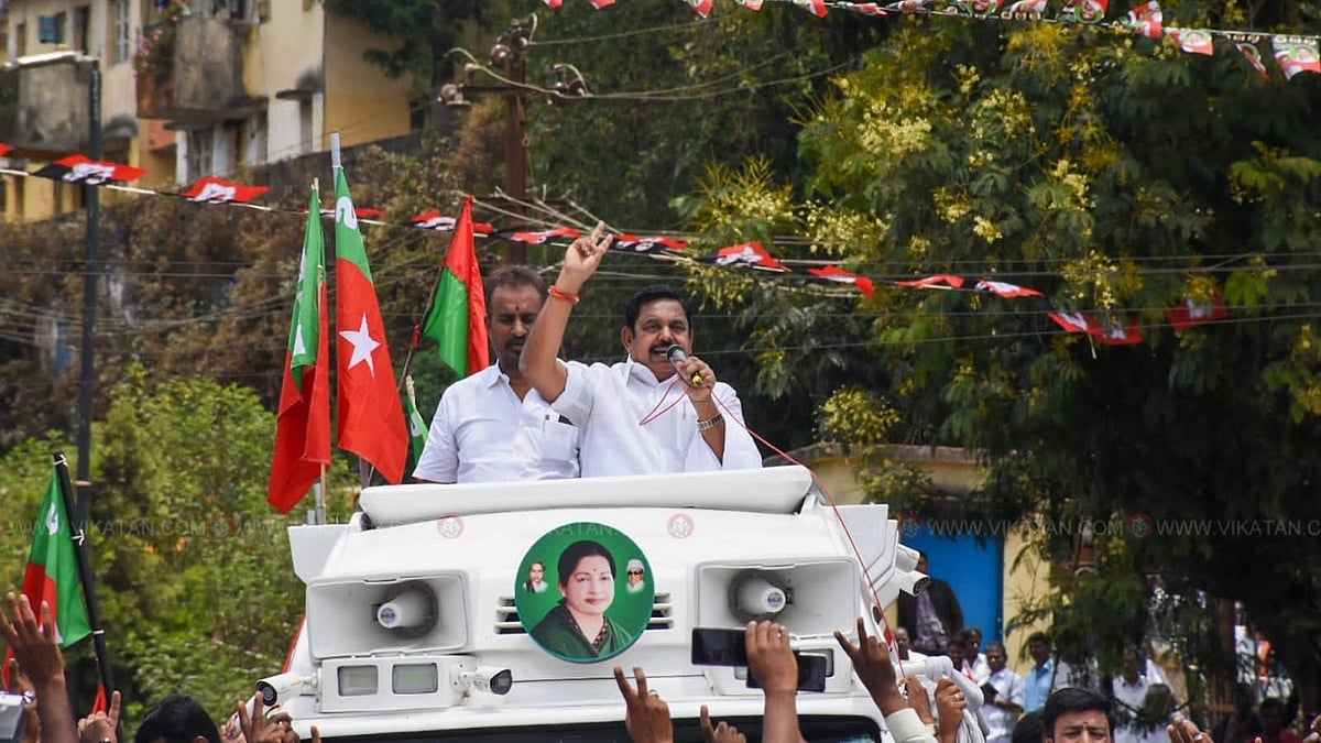 ``கண்ணுக்கே தெரியாத காற்றிலும் ஊழல் செய்த கட்சி திமுக!