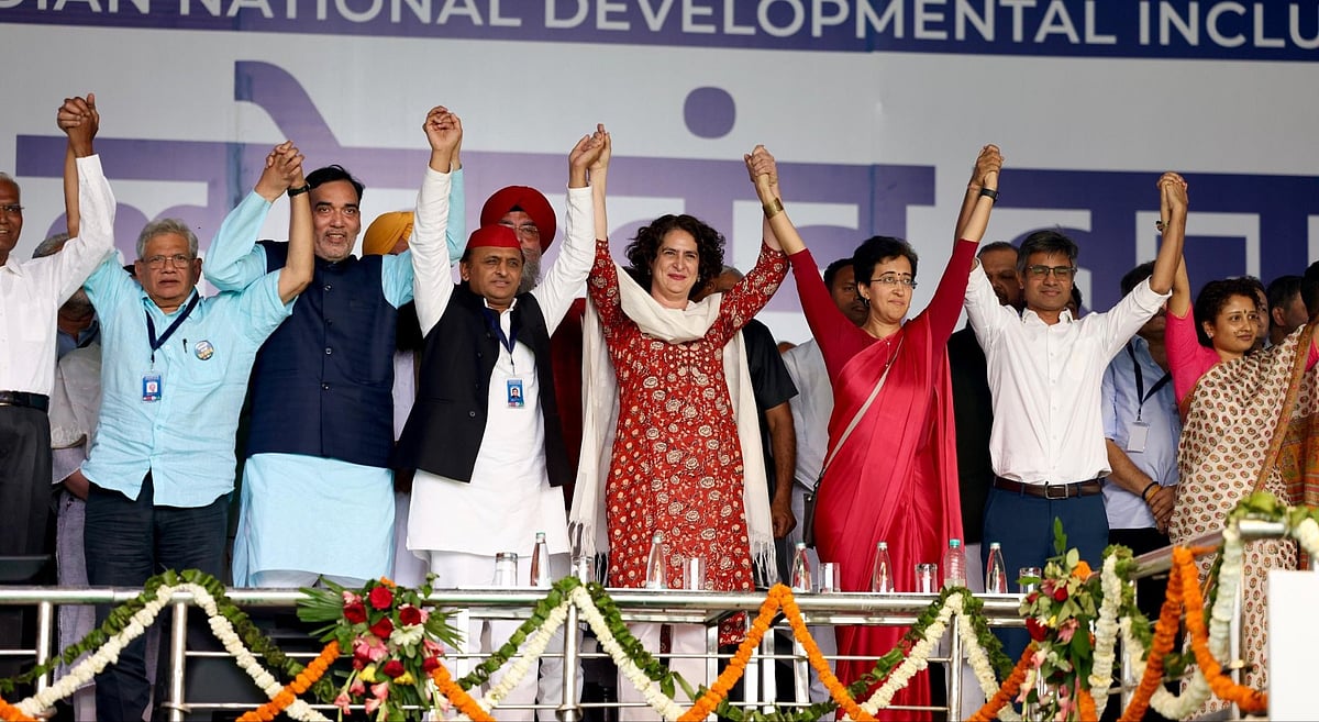 டெல்லி `இந்தியா’ கூட்டணியின் பேரணி: தேர்தல் ஆணையத்திடம் முன்வைக்கப்பட்ட 5 கோரிக்கைகள் - என்னென்ன?