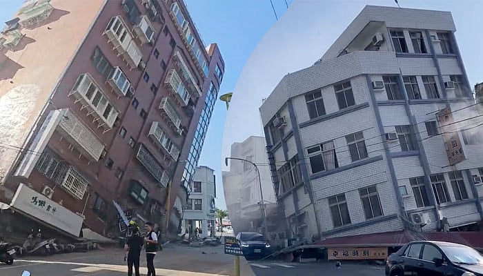 Earthquake: அதிர்ந்த ரயில்... சரிந்த வானுயரக் கட்டடங்கள் - தைவானைப் புரட்டிப்போட்ட நிலநடுக்கம்!