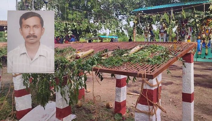 கோயில் திருவிழாவில் கிடாய் வெட்டு; பச்சை ரத்தம் குடித்த பூசாரி உயிரிழப்பு - ஈரோட்டில் அதிர்ச்சி!