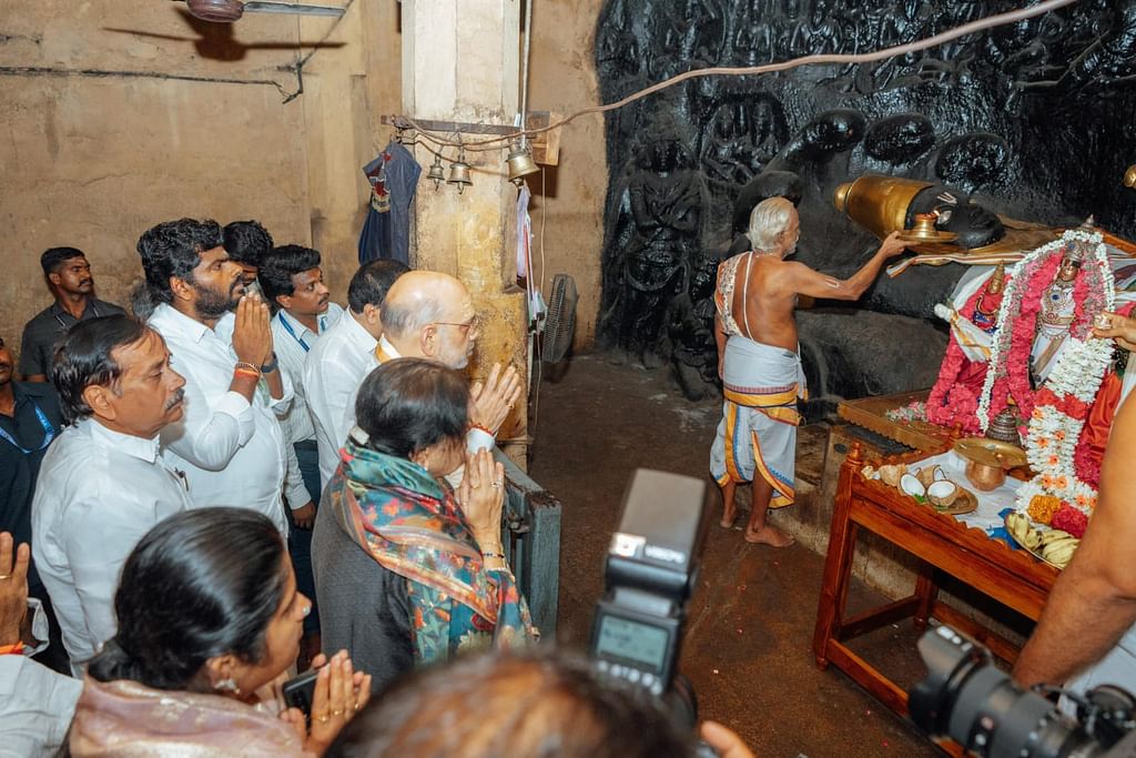 அமித்ஷா சாமி தரிசனம்