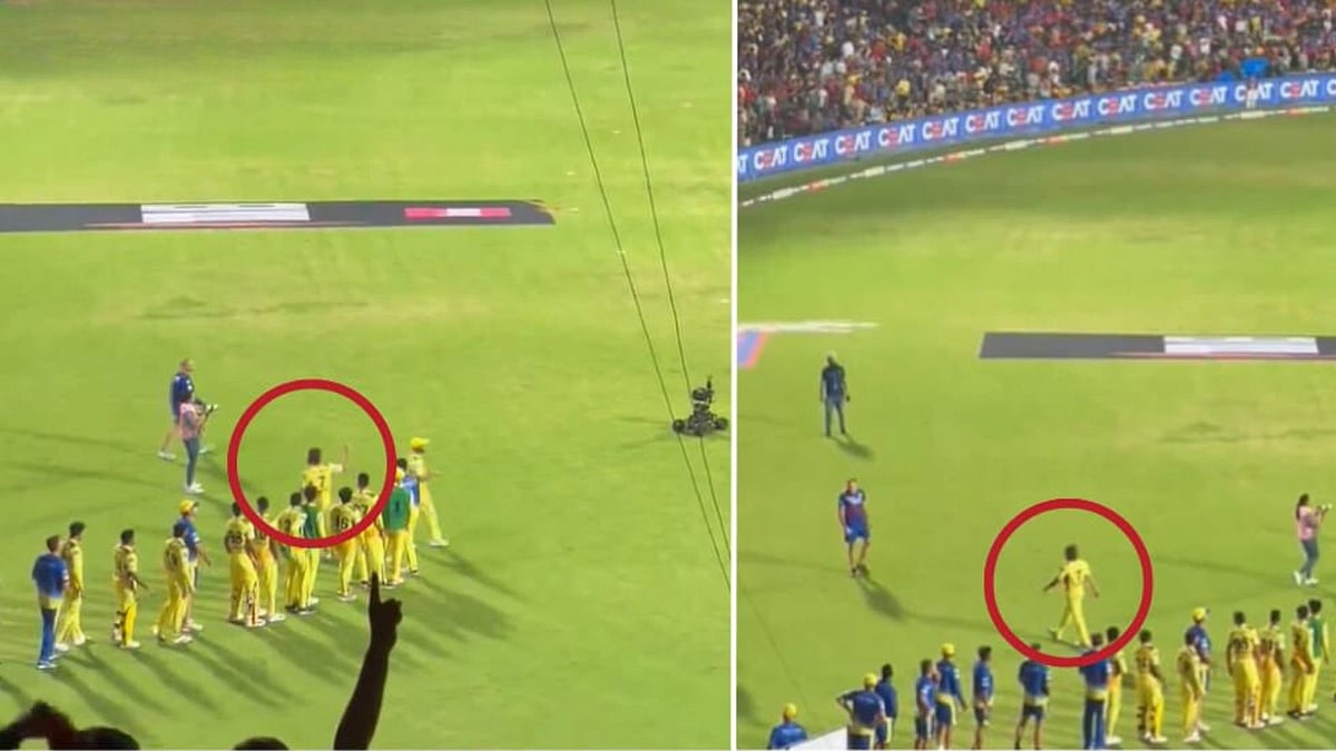 Dhoni : ஆர்சிபிக்கு கைகொடுக்க மறுத்து வெளியேறிய தோனி? - களத்தில் நடந்தது என்ன?