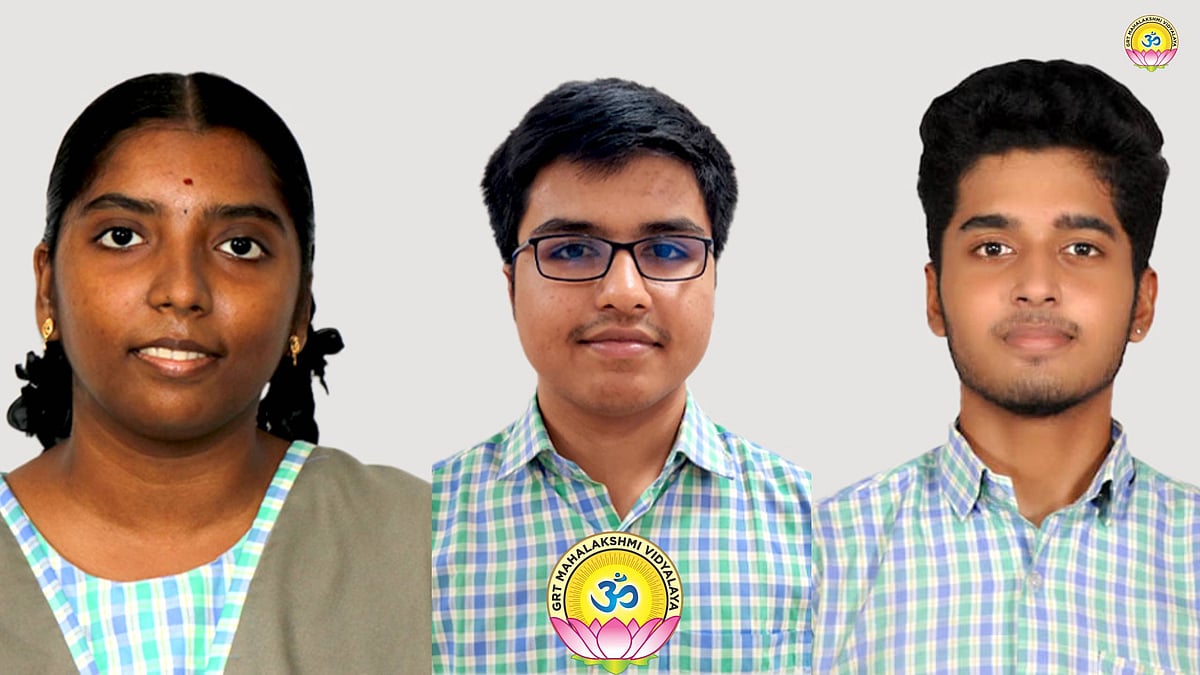 ஜிஆர்டி மகாலட்சுமி வித்யாலயா மெட்ரிக் மேல்நிலைப் பள்ளி மாணவர் +2 தேர்வில் மாநிலத்தில் முதல் இடம்!