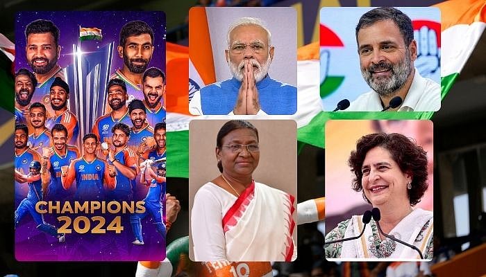 T20 World Cup: `Well Done India' - வரலாற்றுச் சாதனை படைத்த இந்திய அணி - வாழ்த்தி மகிழும் தலைவர்கள்!