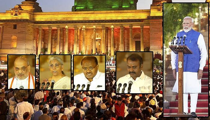 Modi Cabinet 3.0 : மோடி அமைச்சரவை பதவியேற்பு விழா | போட்டோ ஹைலைட்ஸ்!
