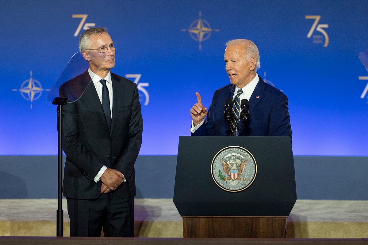 `உக்ரைன் மீது படையெடுத்தால், NATO உடைந்துவிடும் என புதின் எதிர்ப்பார்த்தார் ஆனால்...'- பைடன் காட்டம்