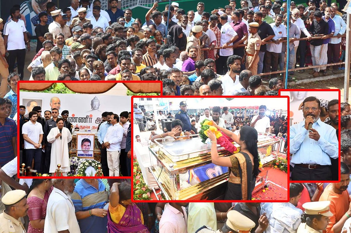 ஆம்ஸ்ட்ராங்: மாயாவதி, திருமா `டு' பா.ரஞ்சித், வெற்றிமாறன்.. அஞ்சலி செலுத்திய தலைவர்கள் & தொண்டர்கள்!