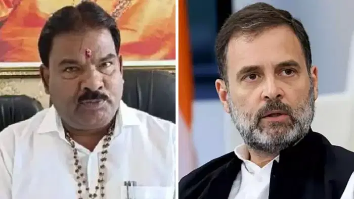 Rahul: `ராகுல் காந்தி நாக்கை அறுப்பவருக்கு ரூ.11 லட்சம் சன்மானம்!' - சிவசேனா MLA மீது வழக்கு