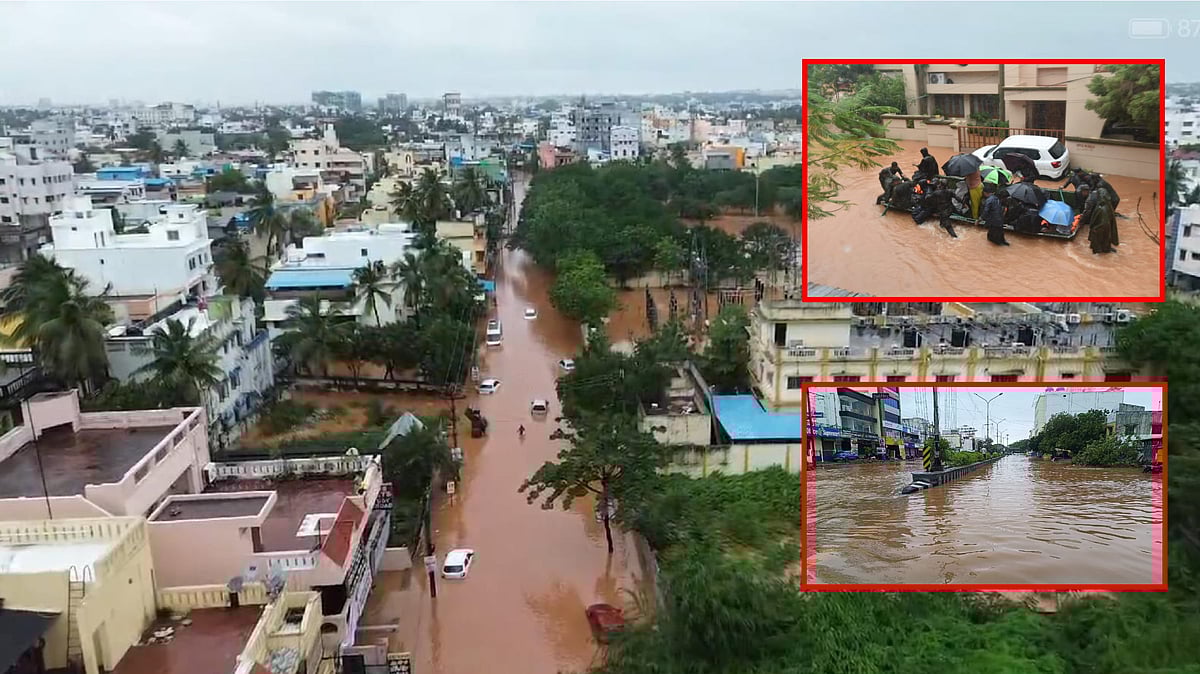 Fengal Cyclone: கடந்த 30 ஆண்டுகளில் இல்லாத மழை; புதுச்சேரியைப் புரட்டிய புயல் | பாதிப்பு வீடியோக்கள்