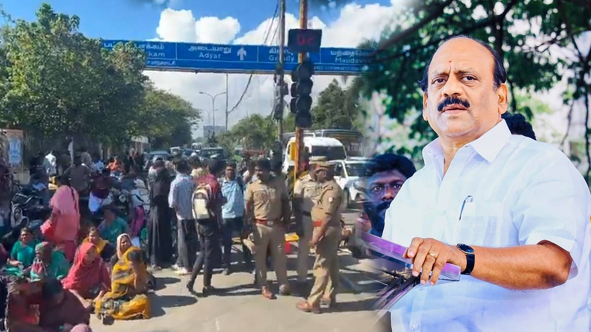 குடிசை மாற்று வாரியம்: இடிந்து விழுந்த ஜன்னல் மேற்கூரை; அமைச்சர் கூறும் விளக்கம் என்ன!?