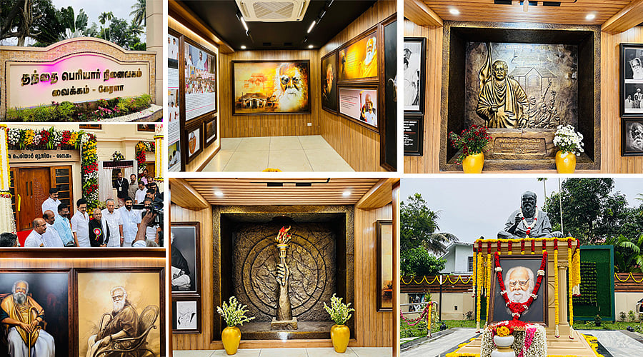 வைக்கம் நூற்றாண்டு விழா: புதுப்பிக்கப்பட்ட தந்தை பெரியார் நினைவகம், நூலகம் - Exclusive Album