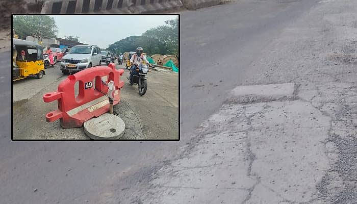 சுட்டிக்காட்டிய விகடன்; மத்திய கைலாஷ் சாலையில் மூடப்பட்ட வடிகால்; நடவடிக்கை எடுத்த மாநகராட்சி!