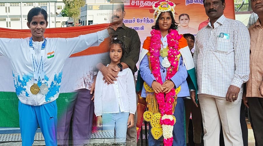 ``தடைகளை உடைத்து சாதிக்க முடியும்..'' - சர்வதேச தடகளப் போட்டியில் தங்கம் வென்ற மாற்றுத்திறன் மாணவி