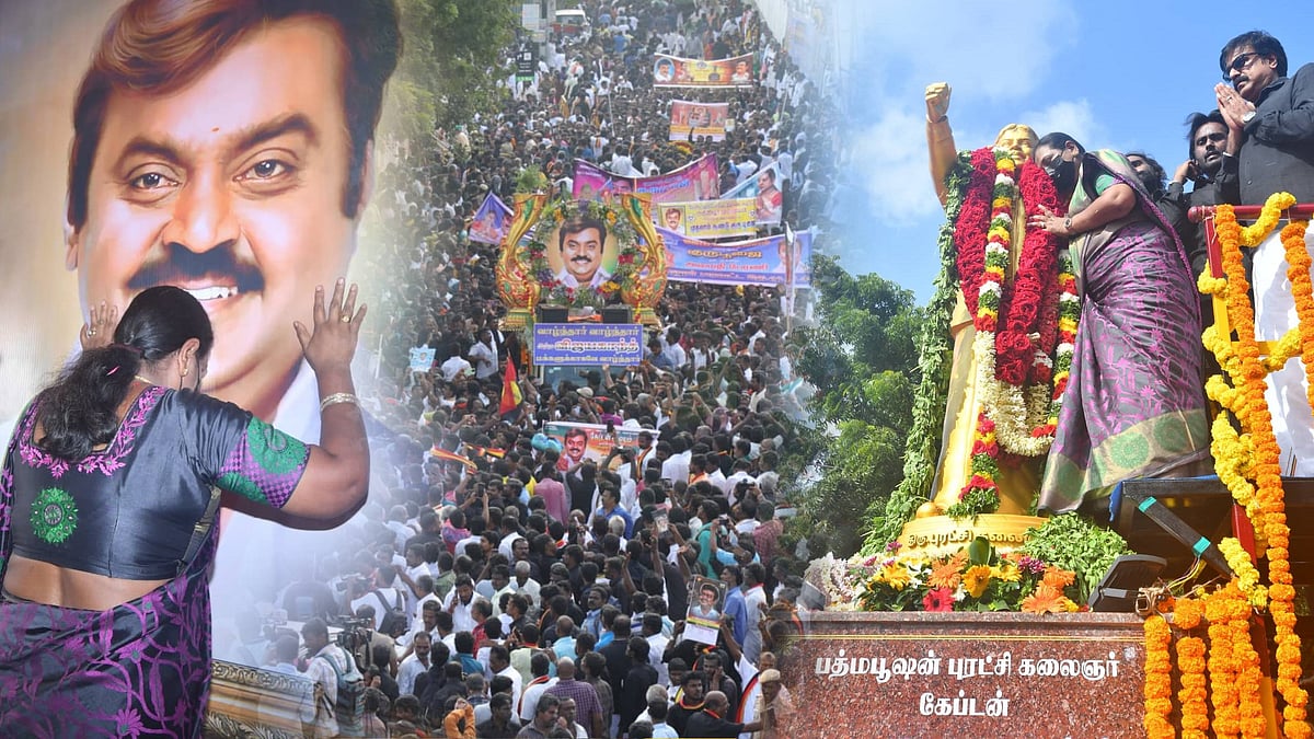 Vijayakanth: விஜயகாந்த் நினைவு தினம்; பேரணி, தீபம் முதல் தலைவர்களின் அஞ்சலி வரை - Photo Album