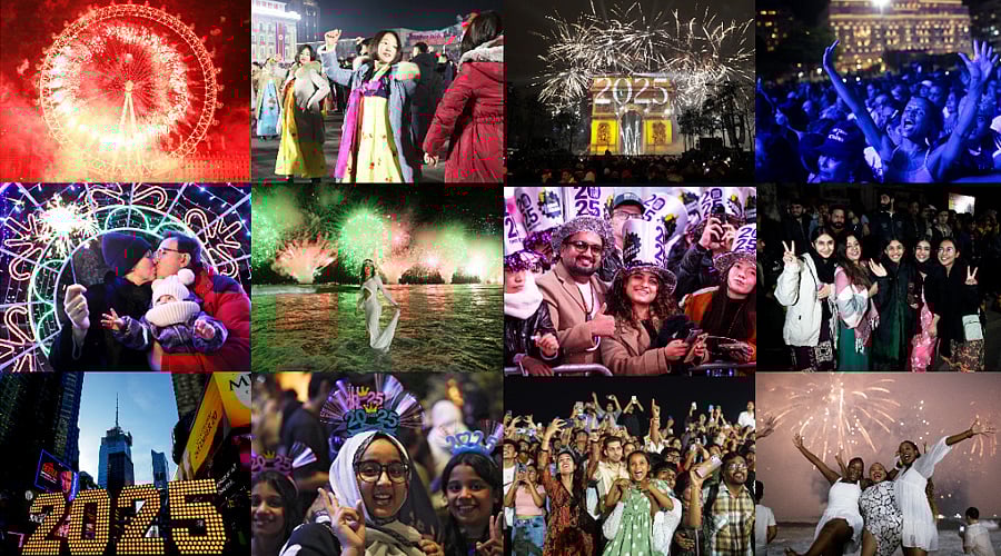 New Year 2025 : வானெங்கும் வண்ணங்கள்; வடகொரியாவில் உற்சாகம் - உலகெங்கும் களைகட்டிய புத்தாண்டு