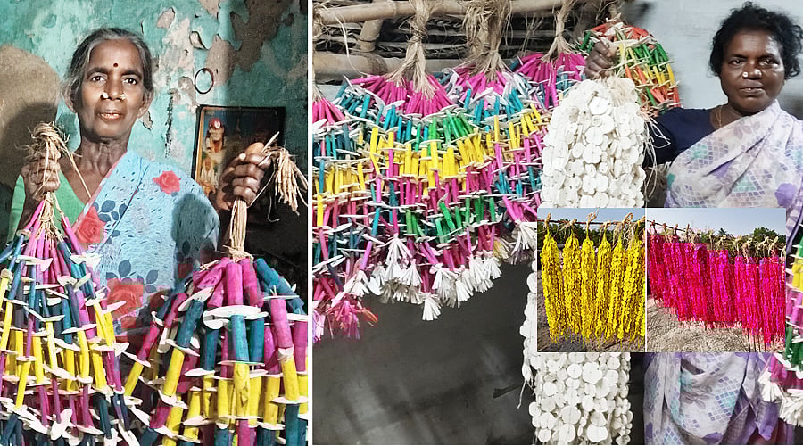 `மாட்டுப் பொங்கலை நம்பித்தான் எங்க பானையில சோறு' - நெட்டி மாலையும்... நாரணமங்கல மக்கள் வாழ்வும்!