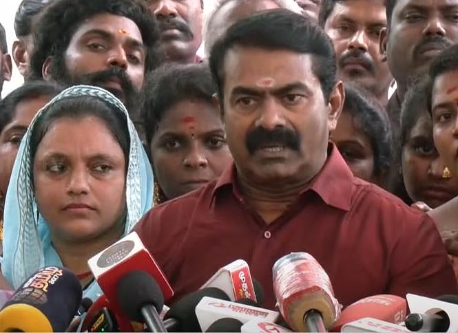 'பெரியார் என்ன சமூகநீதி செய்தார்... பெண்ணுரிமை பேச பிரபாகரனுக்கு மட்டுமே தகுதி இருக்கிறது'- சீமான்  