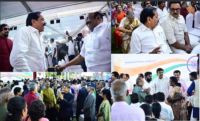 `சந்தித்துக் கொண்ட அதிமுக, பாஜக நிர்வாகிகள்’ - ஆளுநர் மாளிகை தேநீர் விருந்து ஹைலைட்ஸ்!