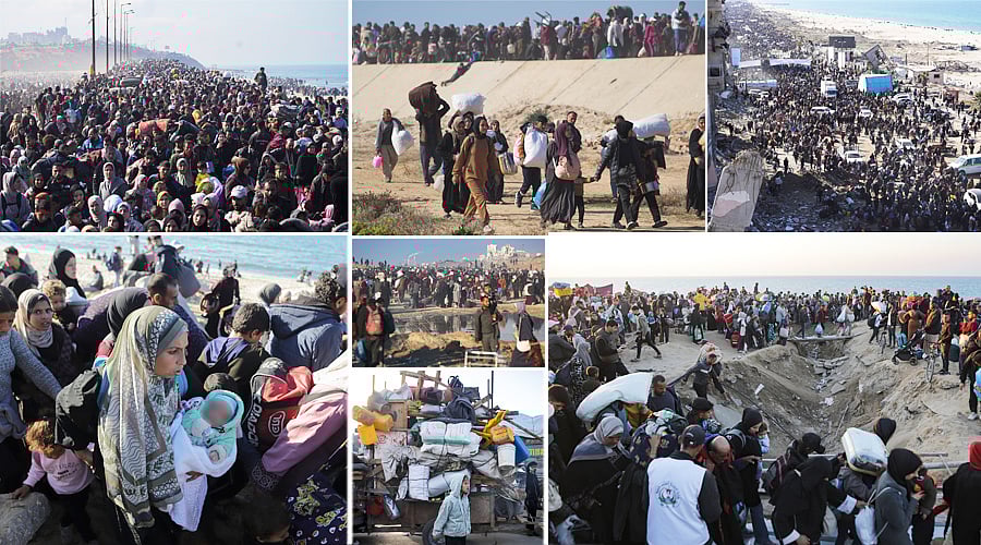 Gaza :15 மாதங்களுக்கு பிறகு... குழந்தை, உறவுகளுடன் நடந்தே காஸா திரும்பும் வலி நிறைந்த காட்சிகள்