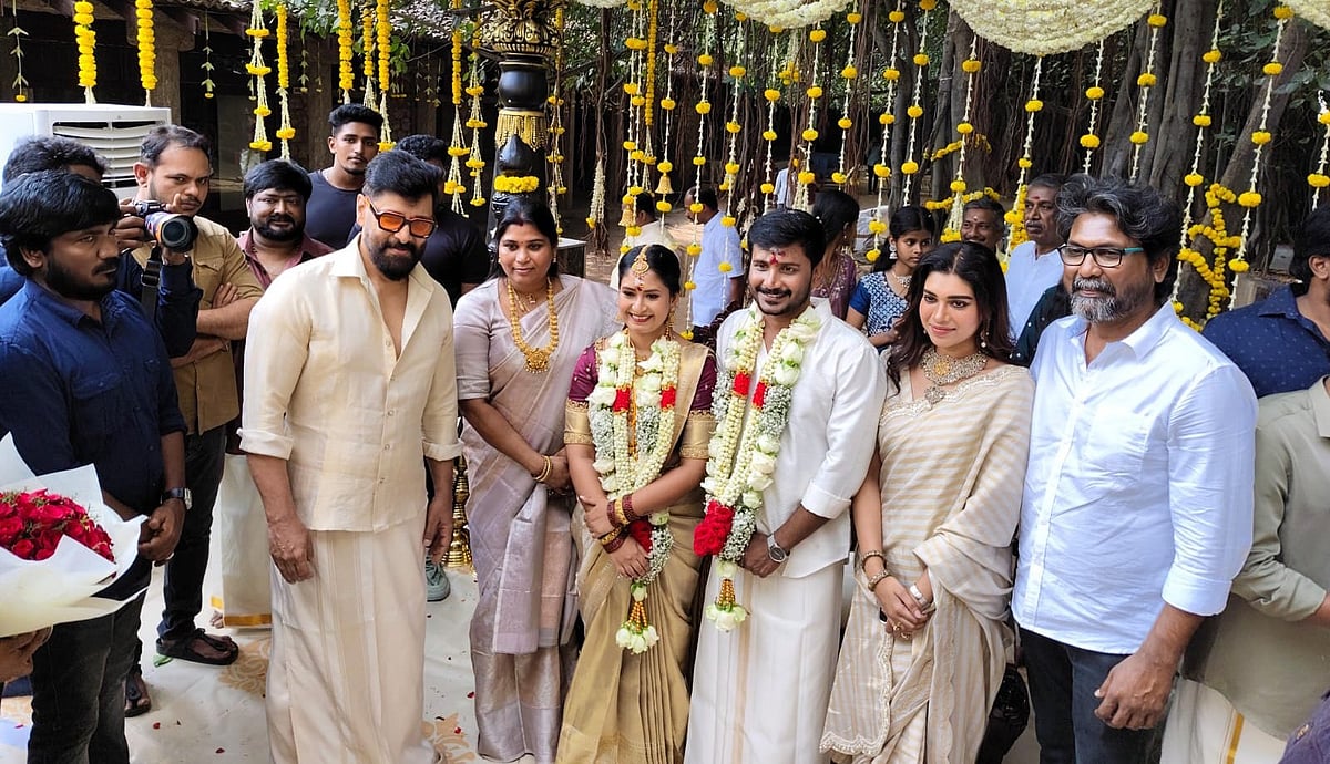 'சித்தா' பட இயக்குநர் அருண்குமார் திருமணம்; நேரில் சென்று வாழ்த்திய விஜய் சேதுபதி, விக்ரம்!