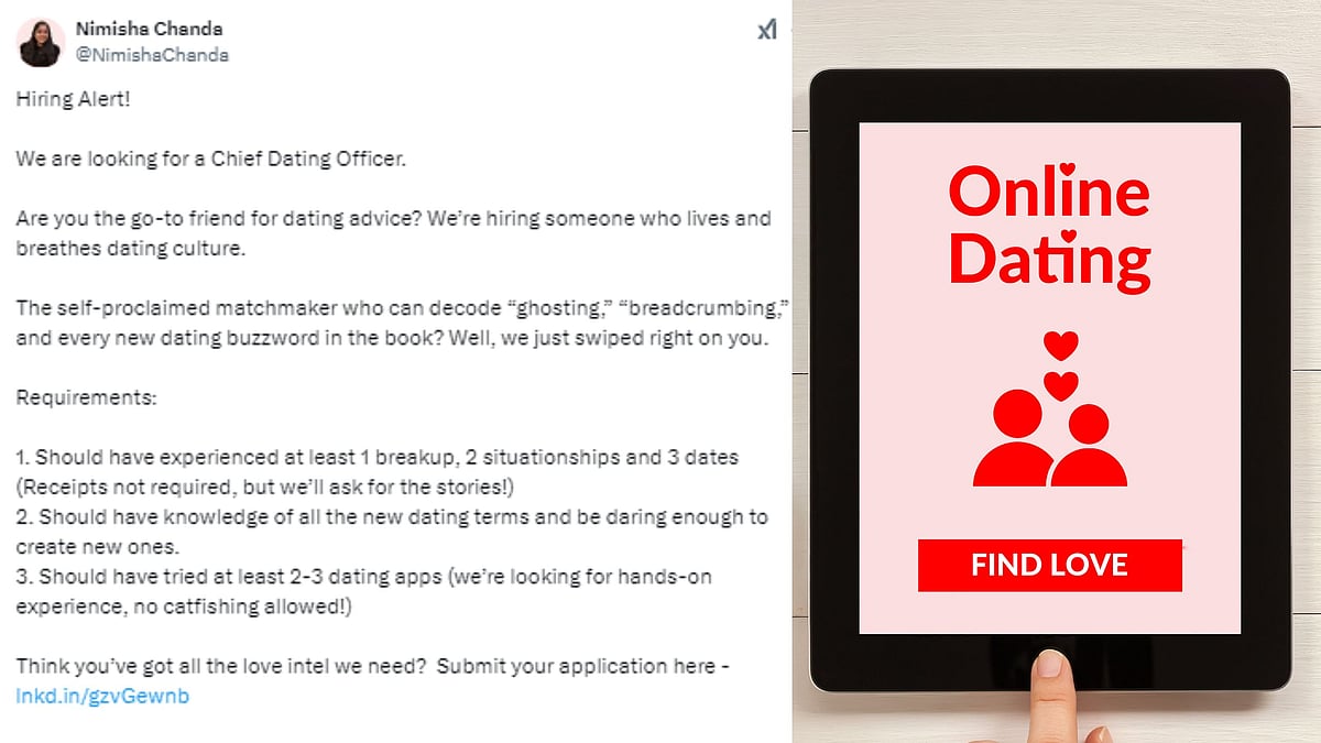 காதல் தோல்வி கட்டாயம்; 'Chief Dating Officer' பதவி ஆள்தேடிய நிறுவனம் - முக்கிய கண்டிஷன் இவைதான்!