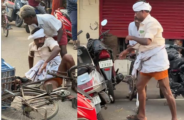 தலைக்கேறிய மதுபோதை; நடுரோட்டில் திமுக பிரமுகர் செய்த ரகளை!  -வைரலான வீடியோ... கைது செய்த போலீஸ்!