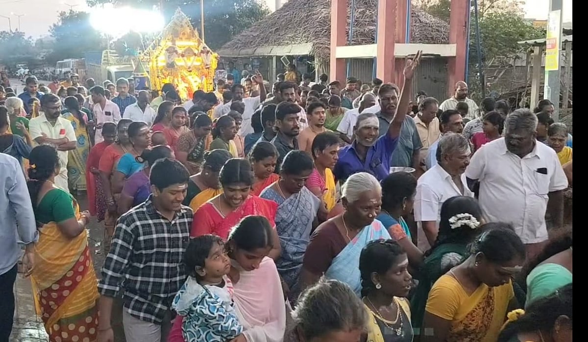 தைப்பூசம்: தாடிக்கொம்பு பழநி ஆண்டவர் கோயில் தேரோட்டம் - ஆரோகரா கோஷமிட்டு பக்தர்கள் பரவசம்