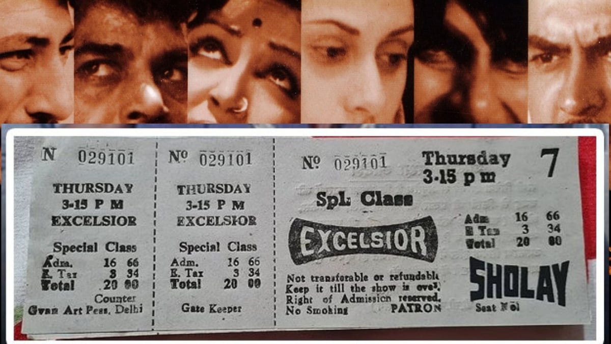 50 ஆண்டுகளுக்கு முன் சூப்பர் ஹிட் அடித்த `ஷோலே’; வைரலாகும் டிக்கெட்... விலை எவ்வளவு தெரியுமா?