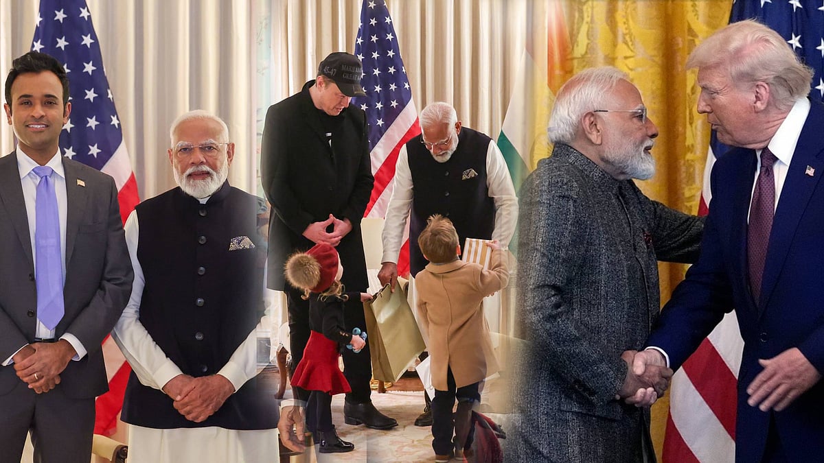 Modi US visit : சுட்டீஸுடன் மஸ்க் முதல் ட்ரம்ப் வரை - அமெரிக்காவில் பிரதமர் மோடி | Album 