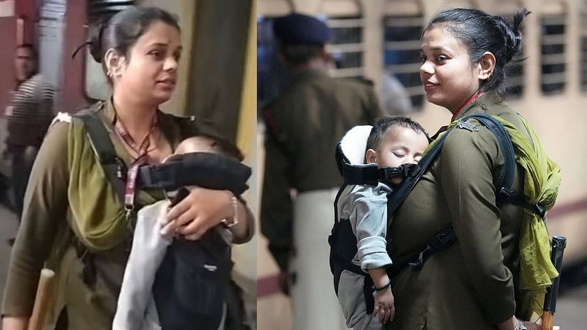 `சிங்கப் பெண்ணே!' டெல்லி ரயில் நிலையத்தை நெகிழ வைத்த பெண் காவலர் - வைரல் வீடியோ