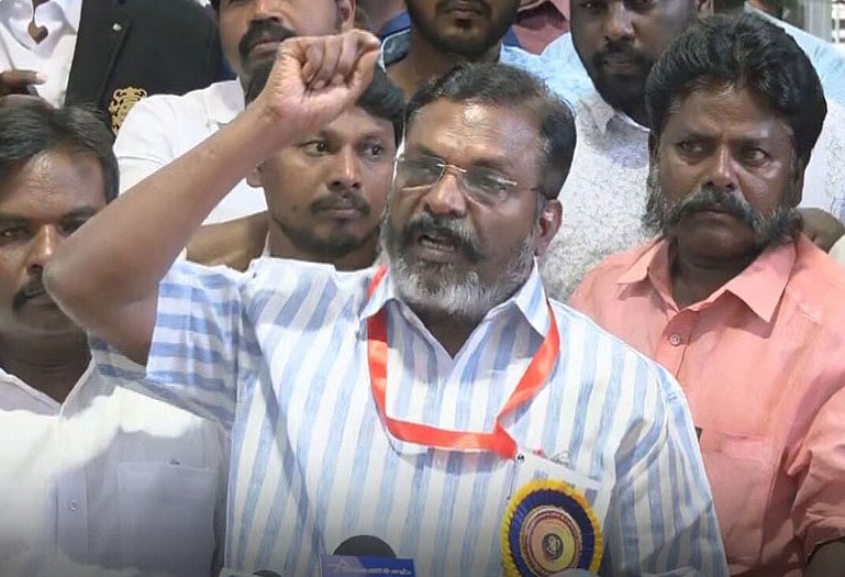 பொள்ளாச்சி பாலியல் வழக்கு தீர்ப்பு: 'திமுக, அதிமுக உரிமை கோருவதில் நியாயம் இல்லை' - திருமாவளவன்