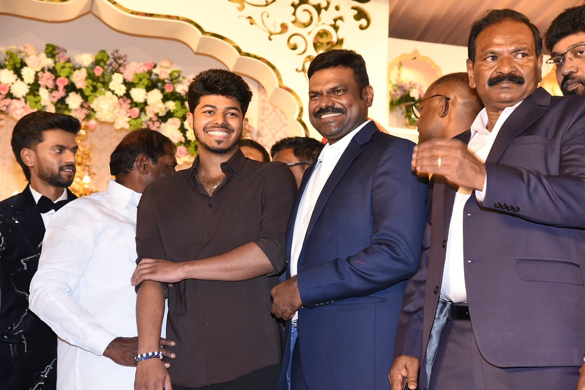 `விஜய் மகன் ஜேசன் சஞ்சய், சந்தானம், விஜய் சேதுபதி' - ஜி.கே.மணி இல்லத் திருமண விழா | Photo Album