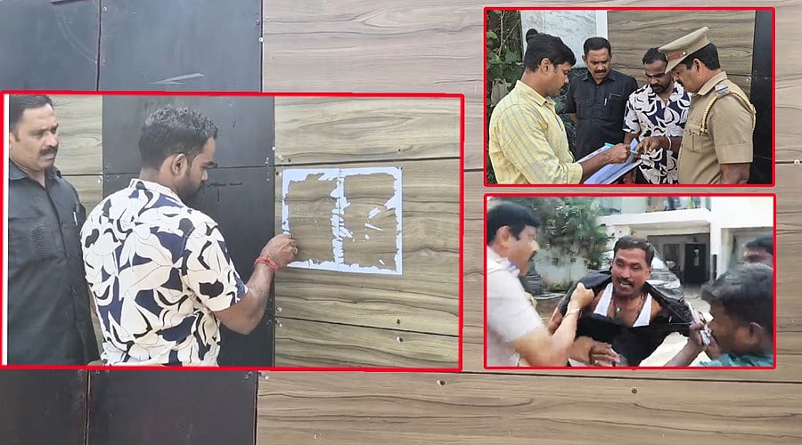 Seeman : சீமான் வீட்டில் ஒட்டப்பட்ட நோட்டீஸ் கிழிப்பு; தள்ளுமுள்ளு, காவலாளி கைது - நடந்தது என்ன?!