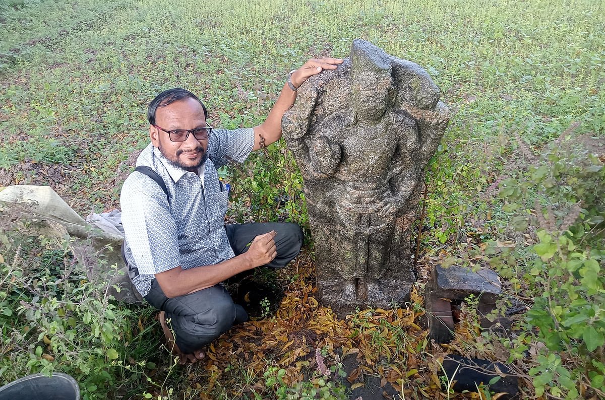 திண்டிவனம்:  ``கள ஆய்வில் 8-ம் நூற்றாண்டு கொற்றவை, விஷ்ணு சிற்பங்கள்...'' - ஆய்வாளர் சொல்வதென்ன?