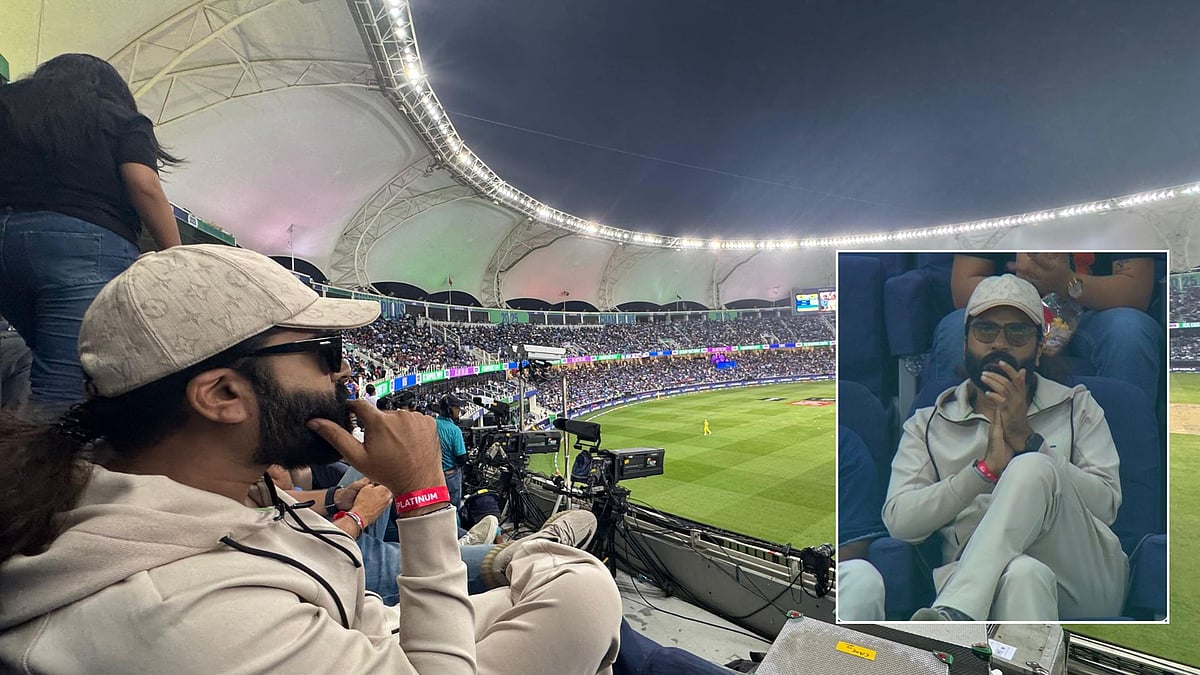 Ind Vs Aus: துபாயில் இந்தியா - ஆஸ்திரேலியா அரையிறுதிப் போட்டியைக் கண்டு களித்த சிம்பு!