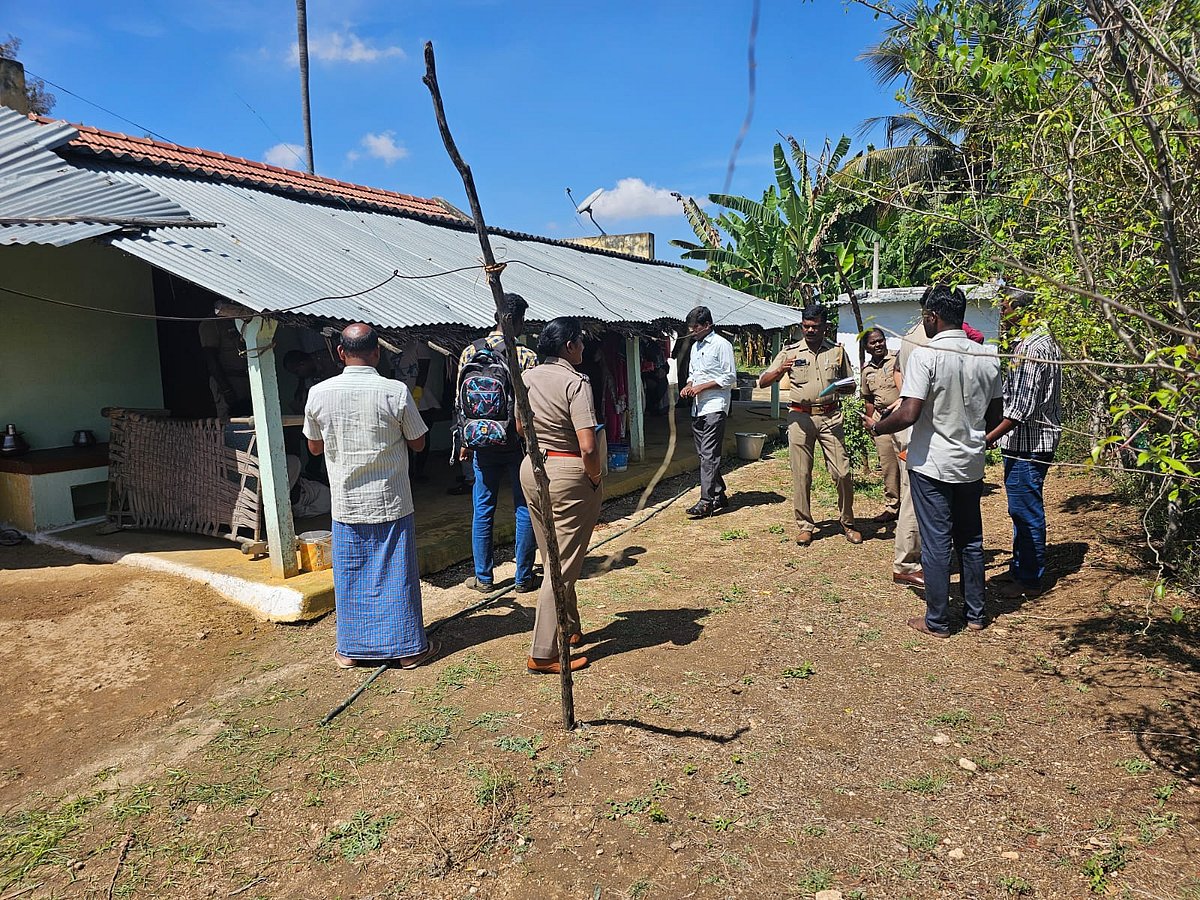 திருப்பூர்: தோட்டத்து வீட்டில் வசித்த தம்பதி அடித்துக் கொலை - ஆதாயக் கொலையா? - போலீஸார் விசாரணை!