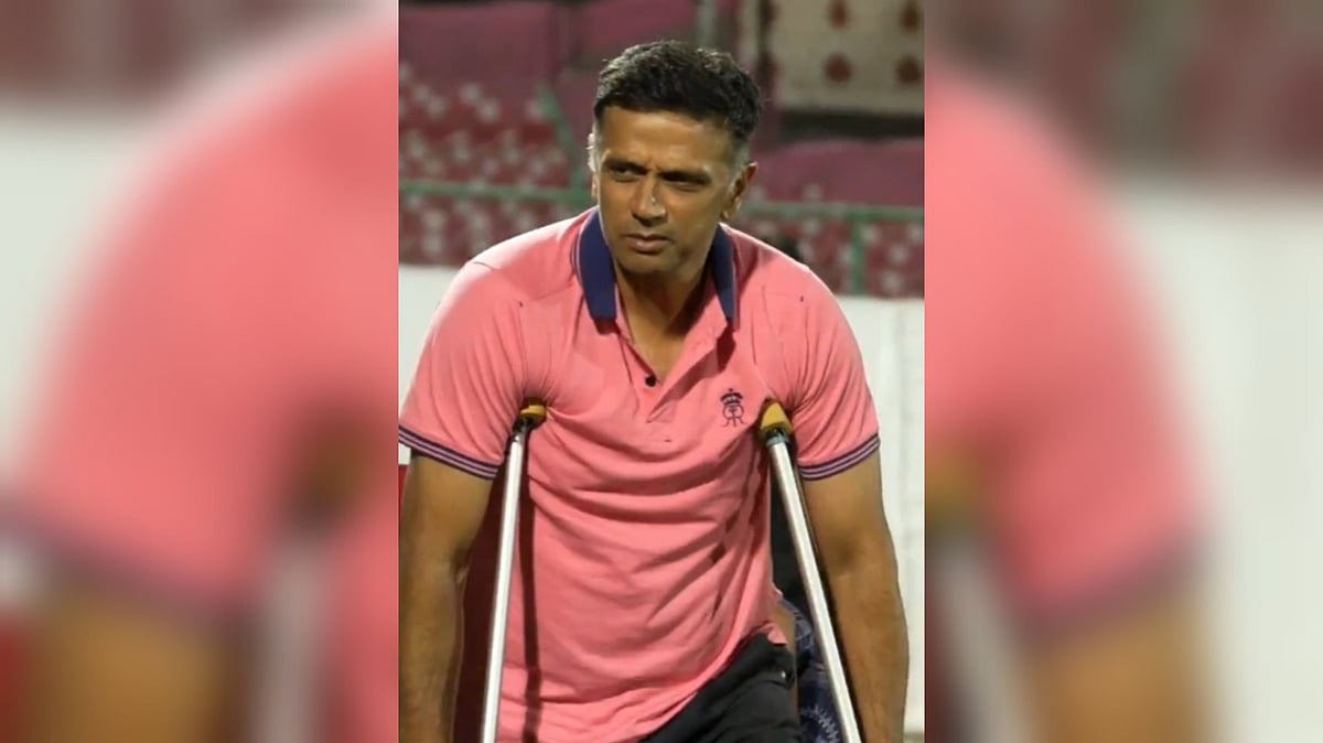 Rahul Dravid: ஊன்றுகோலுடன் களத்துக்கு வந்த டிராவிட்... இணையத்தில் வைரலாகும் வீடியோ - நடந்தது என்ன?