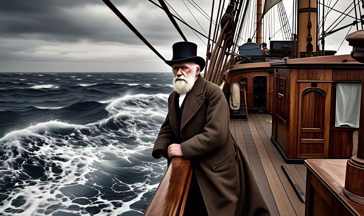 Charles Darwin: 'பதற்ற நோயாளி' டார்வின் பல ஆண்டுகள் கப்பலில் பயணித்தது எப்படி? | My Vikatan