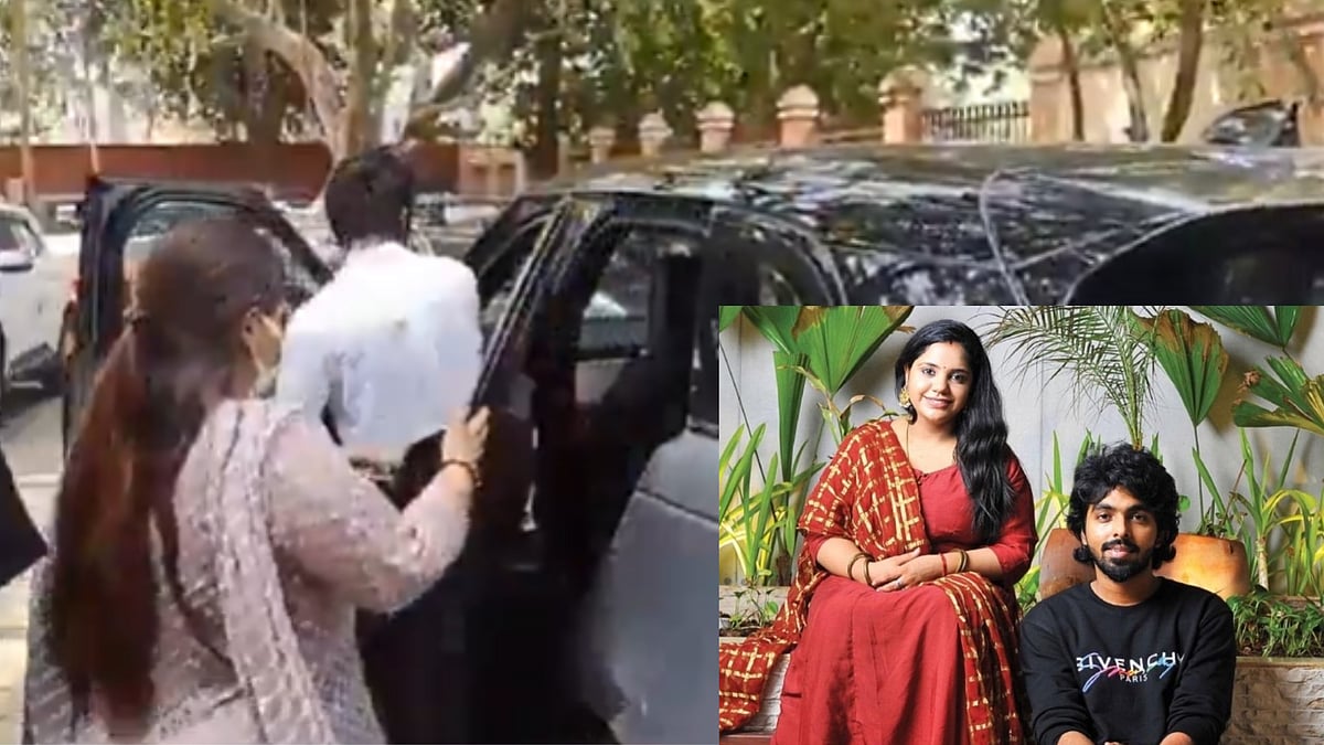 `விவாகரத்து கோரி மனு தாக்கல்' - விசாரணைக்கு ஒரே காரில் வந்து சென்ற ஜி.வி பிரகாஷ் - சைந்தவி