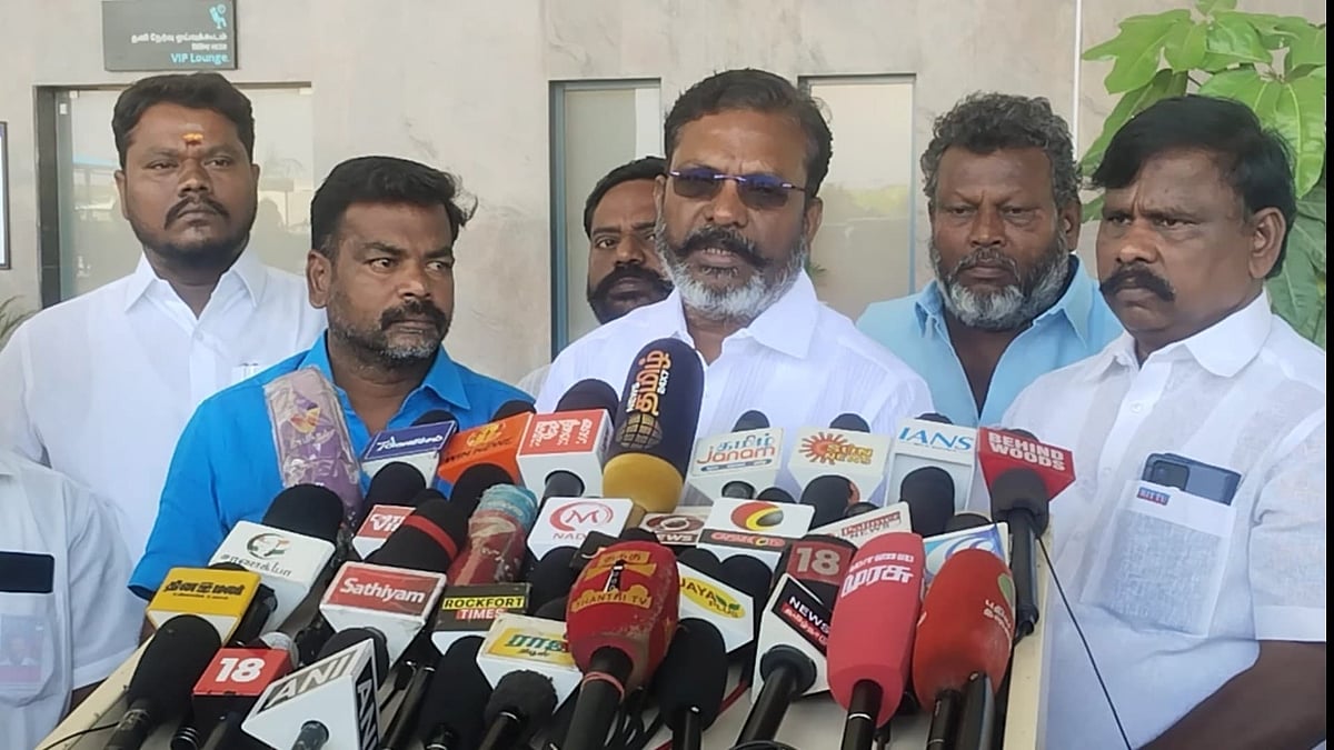 'மீனவர்கள் பிரச்னைக்கு மோடி தீர்வு காண வேண்டும்' - தொல்.திருமாவளவன் 