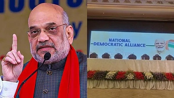 குருமூர்த்தி இல்லத்தில் ஒன்றரை மணிநேரம் அமித் ஷா பேச்சுவார்த்தை.. நீக்கப்பட்ட NDA டிஜிட்டல் பேனர்!