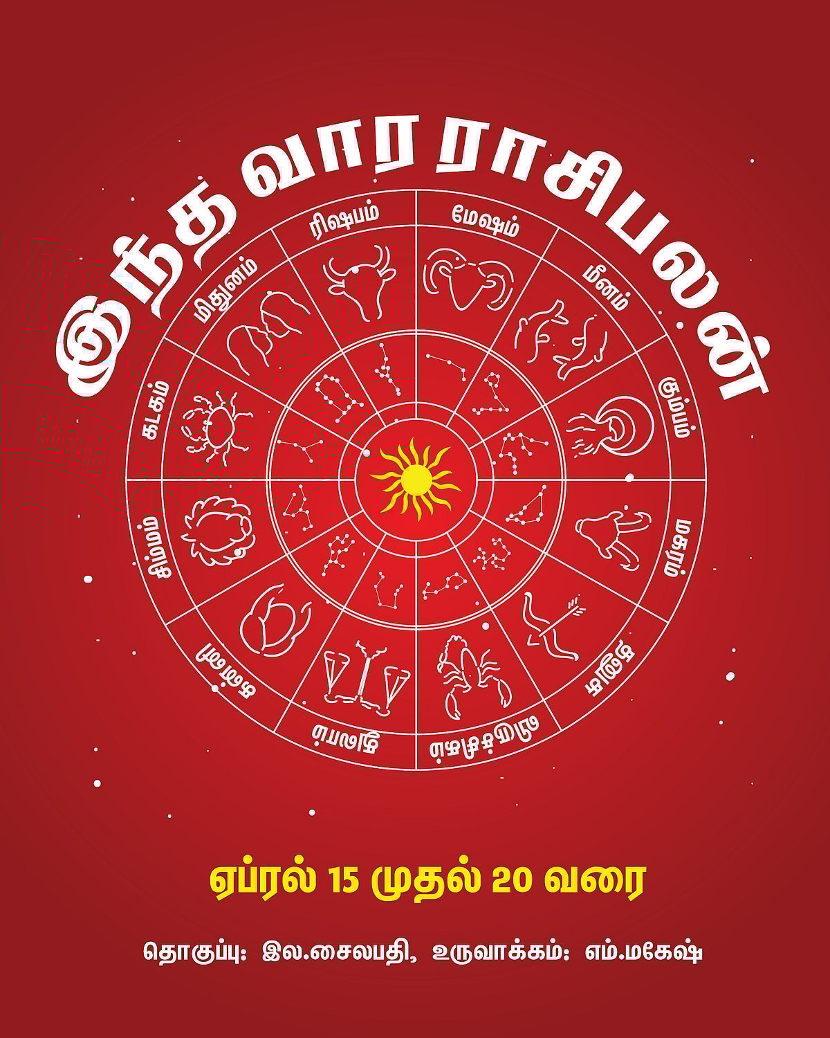 இந்த வார ராசிபலன் ஏப்ரல் 15 முதல் ஏப்ரல் 20 வரை #VikatanPhotoCards